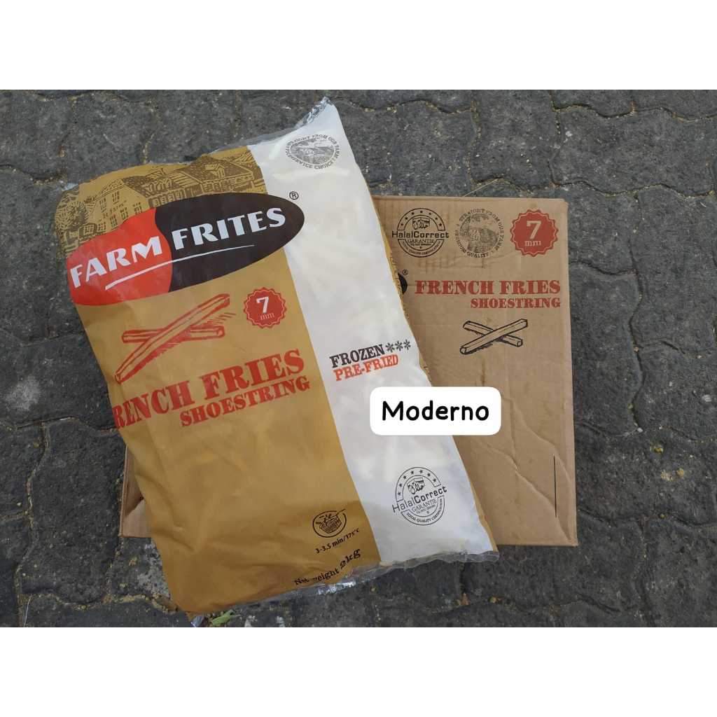 

French Fries Farm Frites Shoestring 2 Kg Kartonan isi 6
