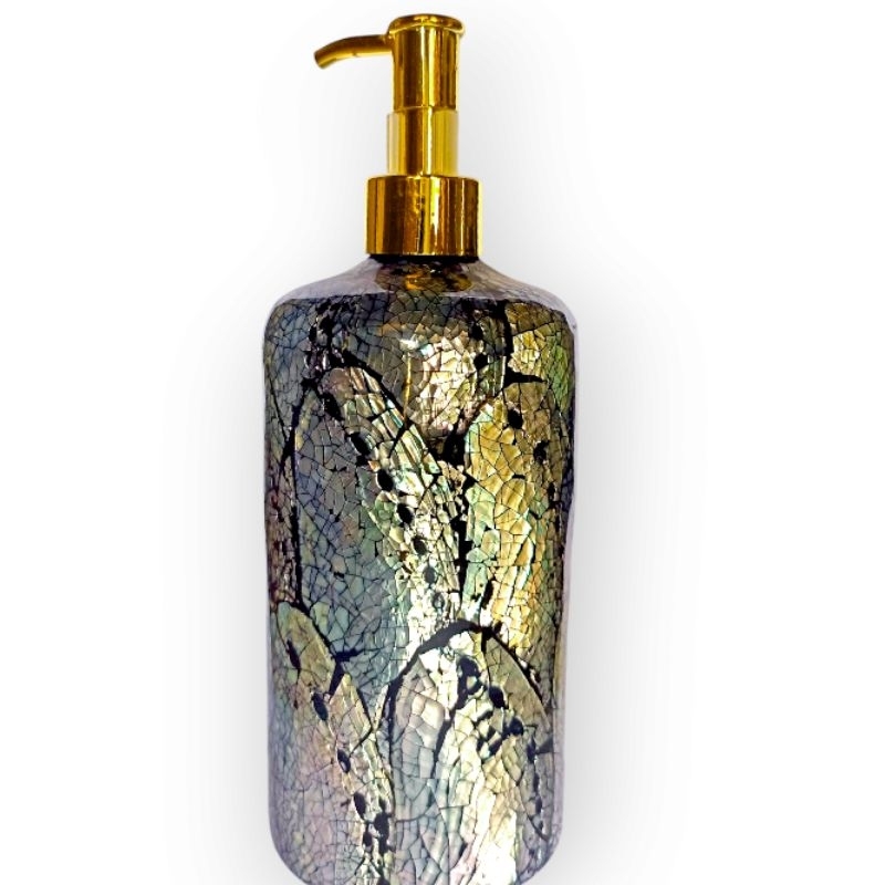 Tempat sabun cair, Soap Dispenser kulit kerang abalone Maringrang arts