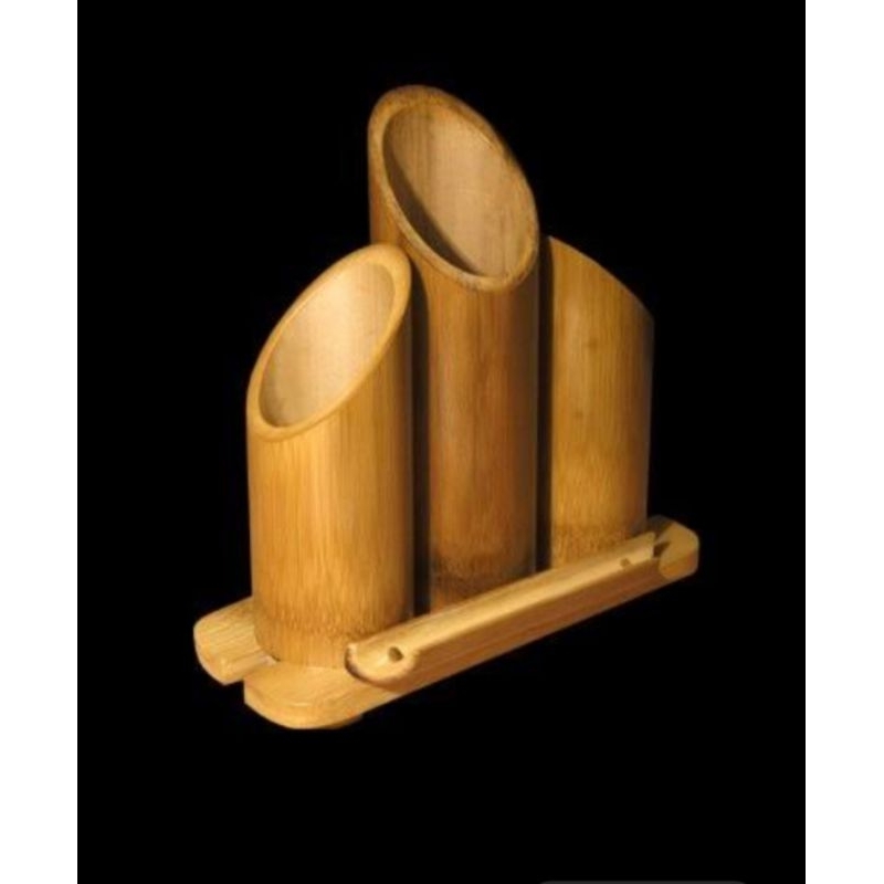 

kerajinan tempat pensil dari bambu