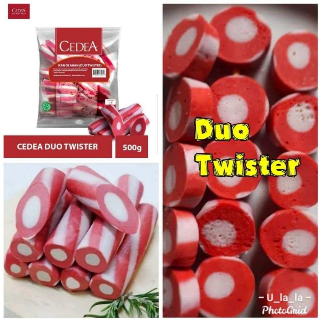 

Cedea Duo Twister 500g Frozen Cedea Olahan Ikan