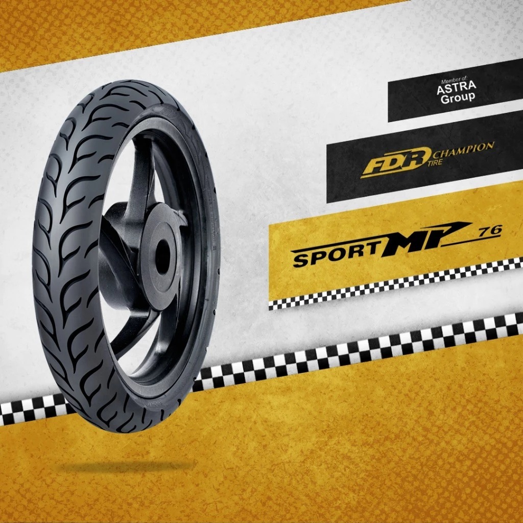 BAN LUAR FDR 90/80 RING 14 MP76 SPORT MP76 TUBELESS RACE COMPOUND-FDR TIRE