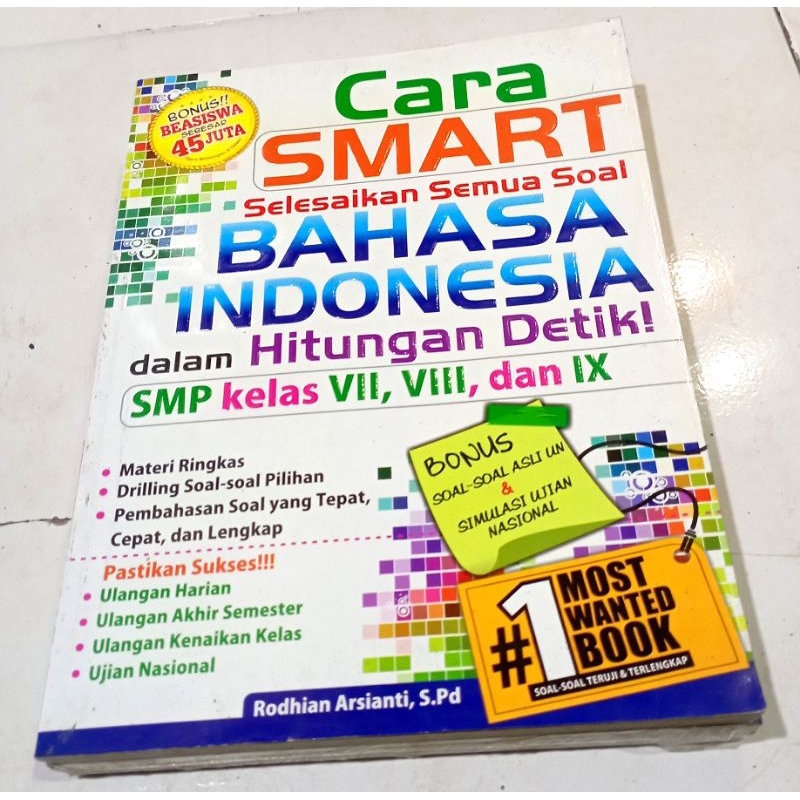 ( OBRAL ) BUKU LATIHAN SOAL SMP // PENDIDIKAN // CARA SMART SELESAIKAN SEMUA SOAL BAHASA INDONESIA S
