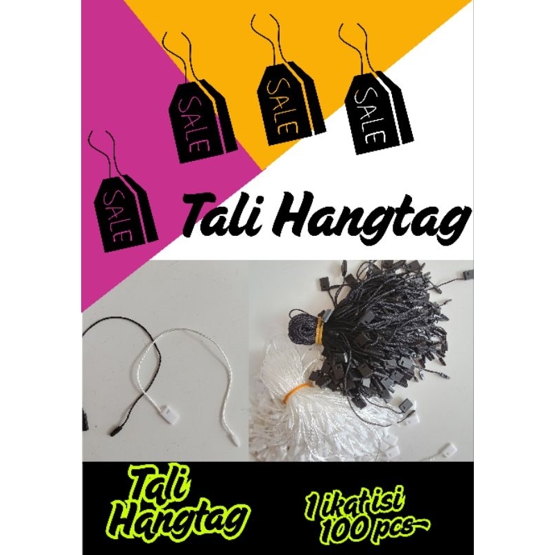 

(100pcs)tali hangtag baju /tali bandrol/tali harga murah / ukuran 17cm