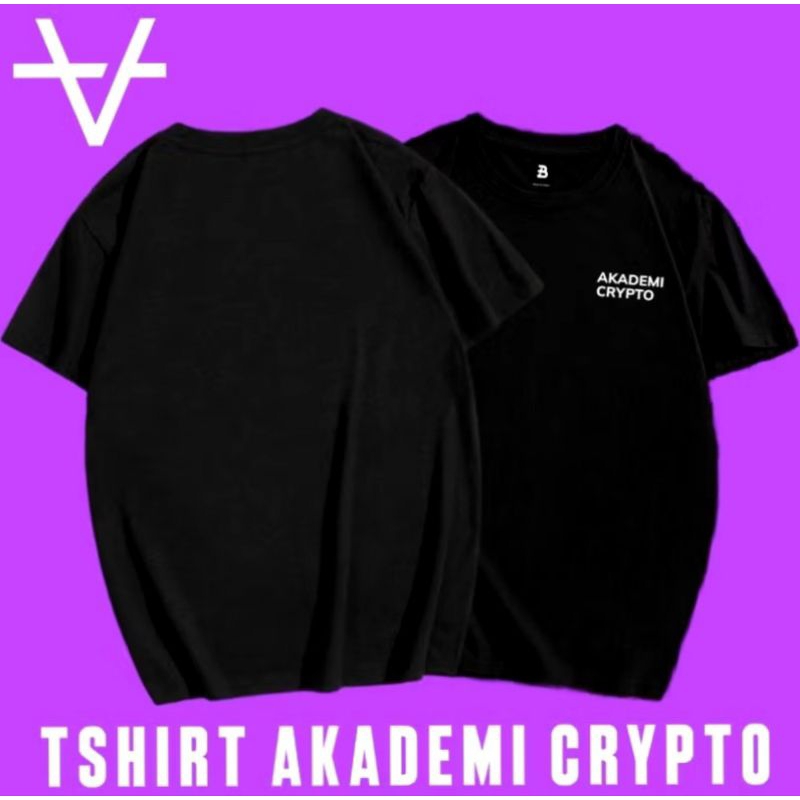 Tshirt Akademi Crypto/ Kaos Crypto/ Kaos Cryptocurrency/ Kaos Distro Pria Wanita