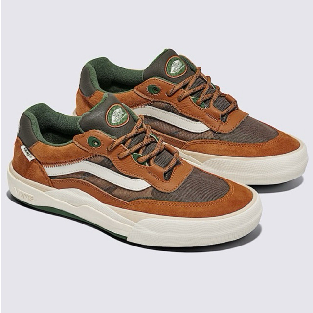 Vans Skate Wayvee Shoes - Glazed Ginger Brown/Green