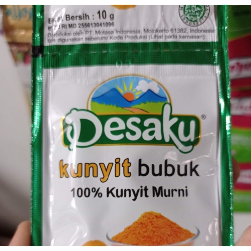 

desaku kunyit bubuk kemasan 10 gr