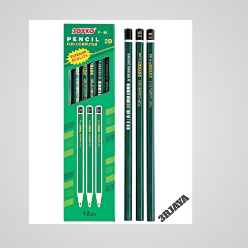 

pensil joyko 2b p-88 warna hijau pensil sekolah