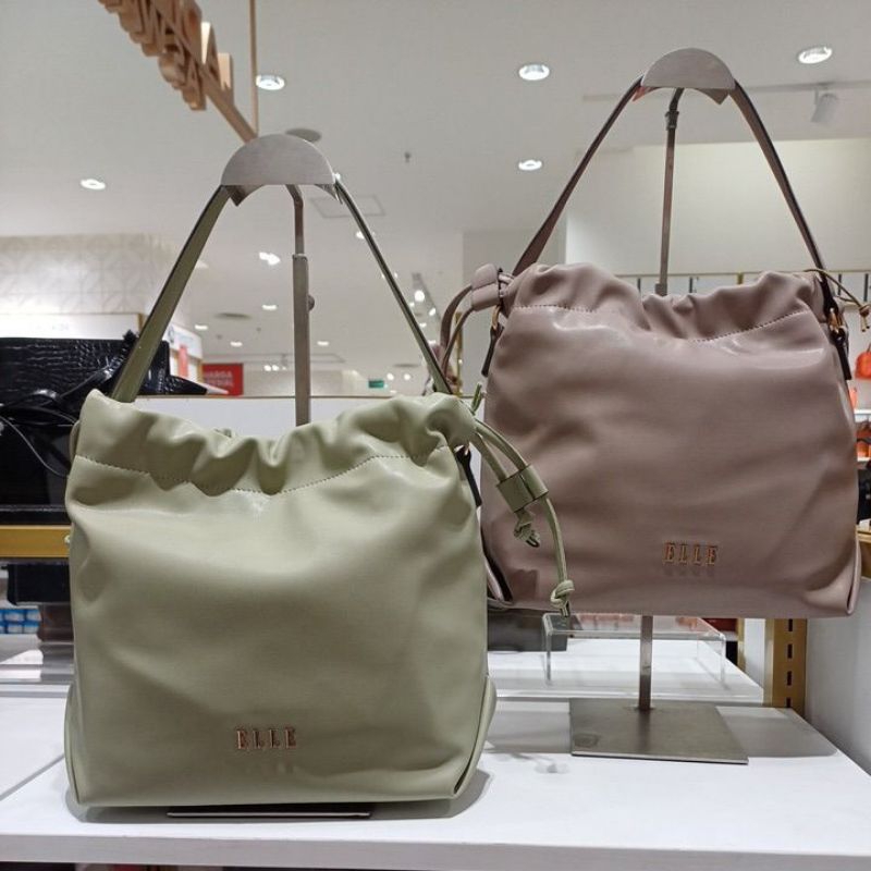 ELLE 41621 Tas Handbag Serut Wanita Produk Original Depstore Mall Tas Jinjing Selempang Wanita