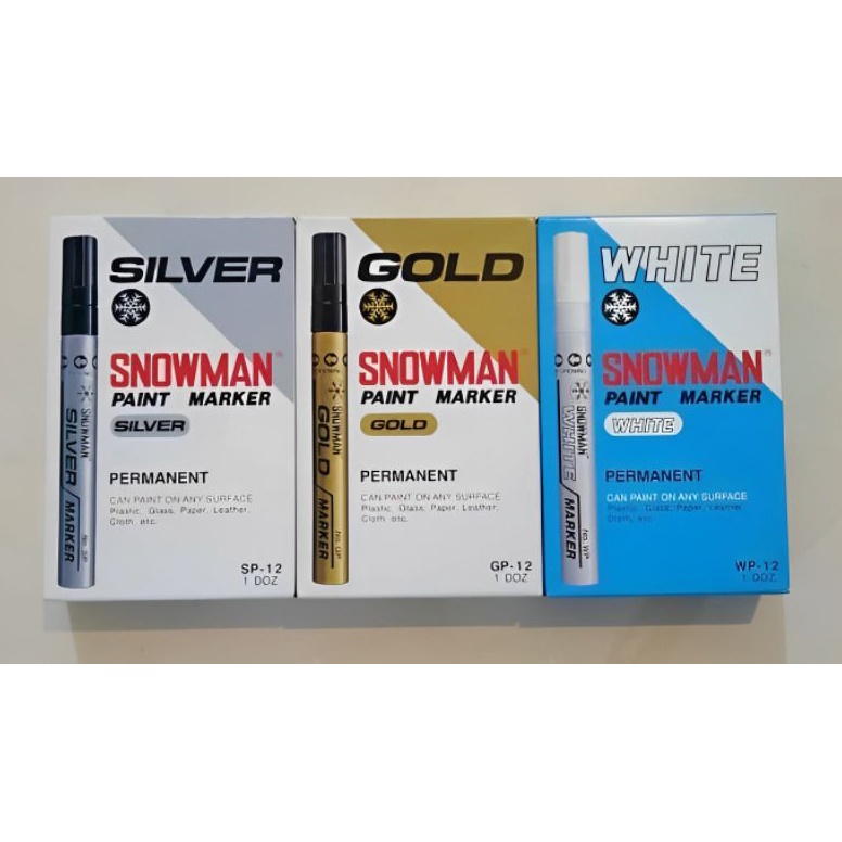 

SPIDOL PAINT MARKER SNOWMAN MEDIUM TIP 1PAK12PCS KODE A5R9