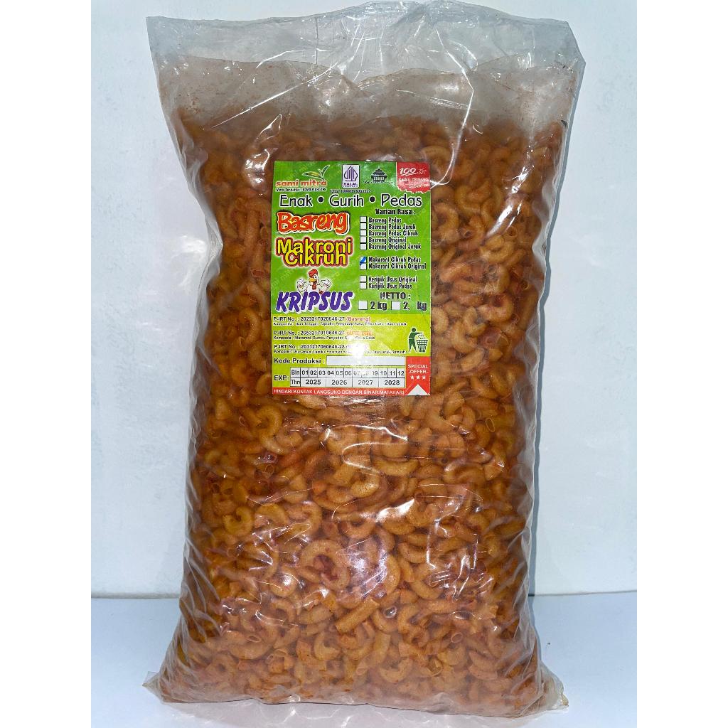 

MAKARONI PEDAS BUMBU CIKRUH PEDAS NET 1 KG