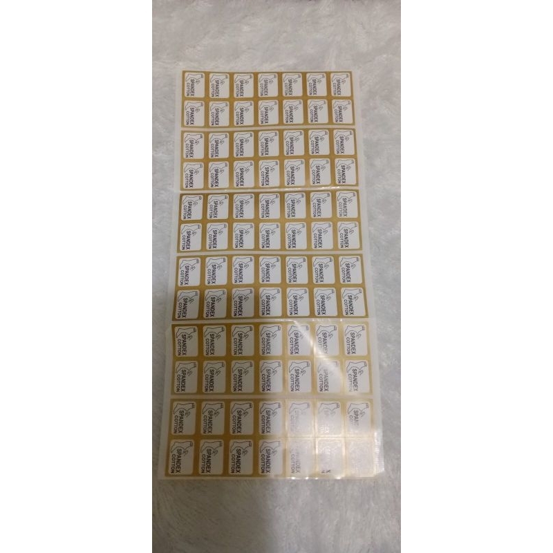 

(1 lembar ) stiker kaos kaki merk spandek gold