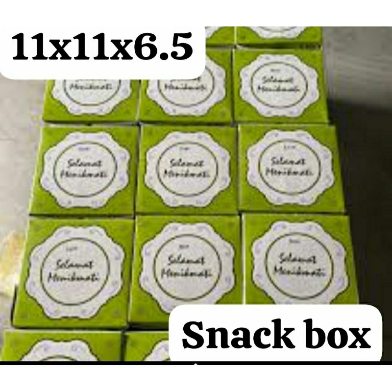 

dus jajanan/ snack box/ donat, kue ukuran 11x11x6.5