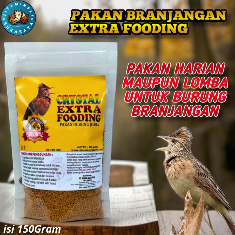 Pakan burung branjangan extra fooding 150 gram - Rahasia sang juara