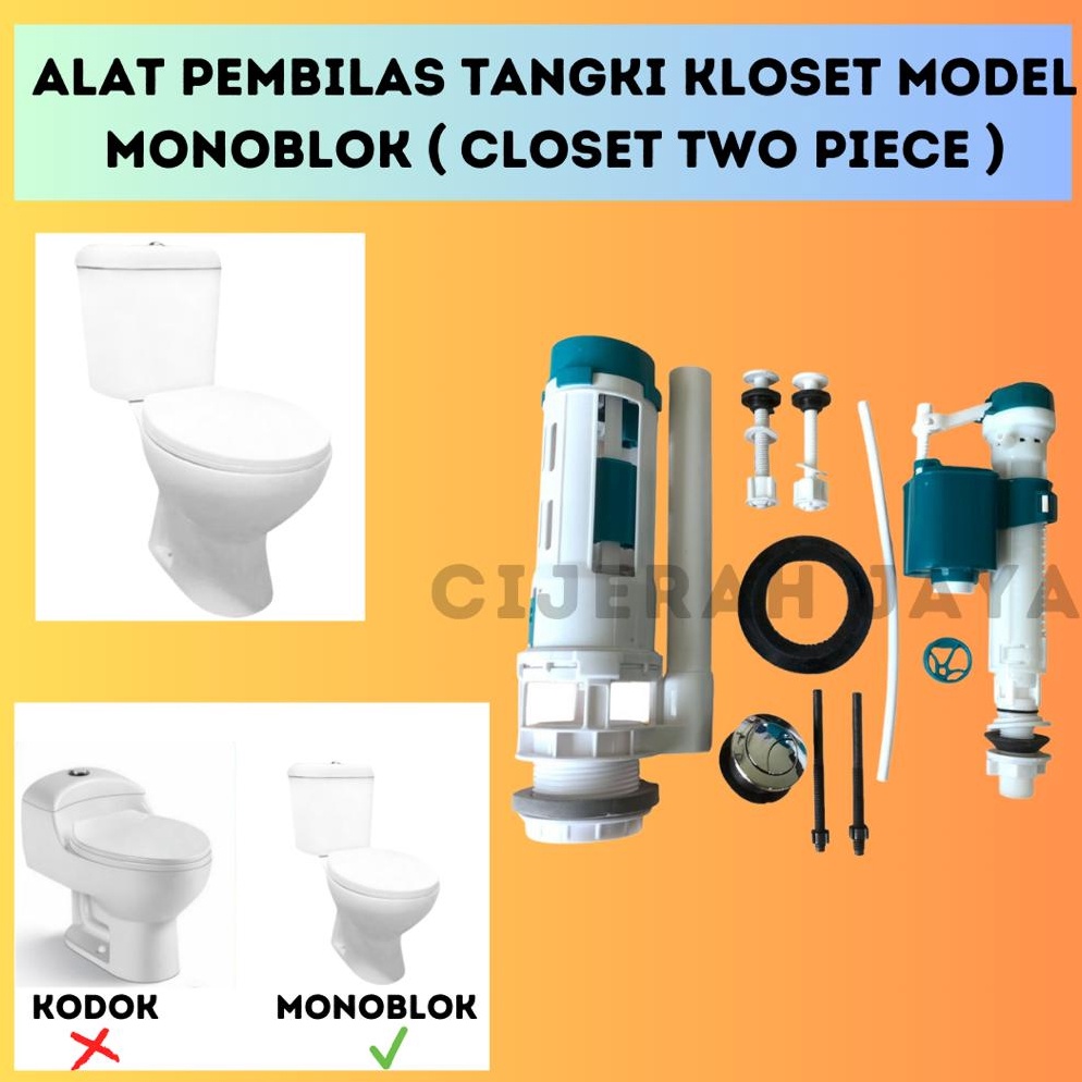KODE C16N Pelampung Kloset Model Toto Pencet Dual Flush  Sparepart Closet Duduk  Pelampung Monoblok 