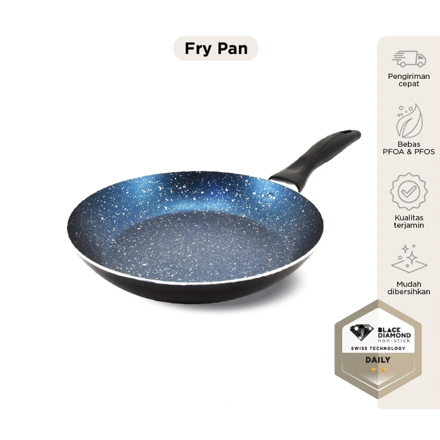 Maxim Galaxy Wajan Anti Lengket 22cm | Maxim Galaxy Teflon Frypan Wajan Penggorengan 22cm