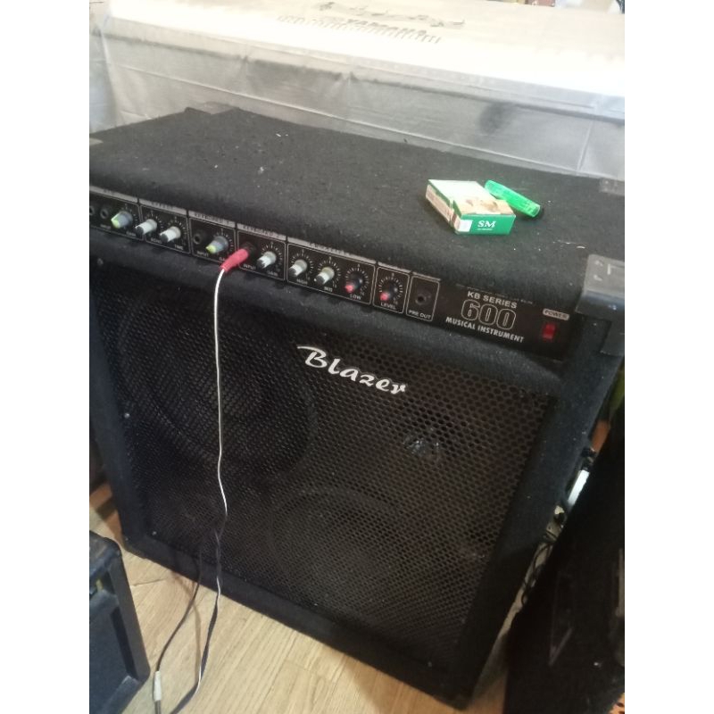 OLSHOP BANJARMASIN - Speaker aktif atau monitor BLAZER BASSIC KB600 second normal &m asih ORIsinil  
