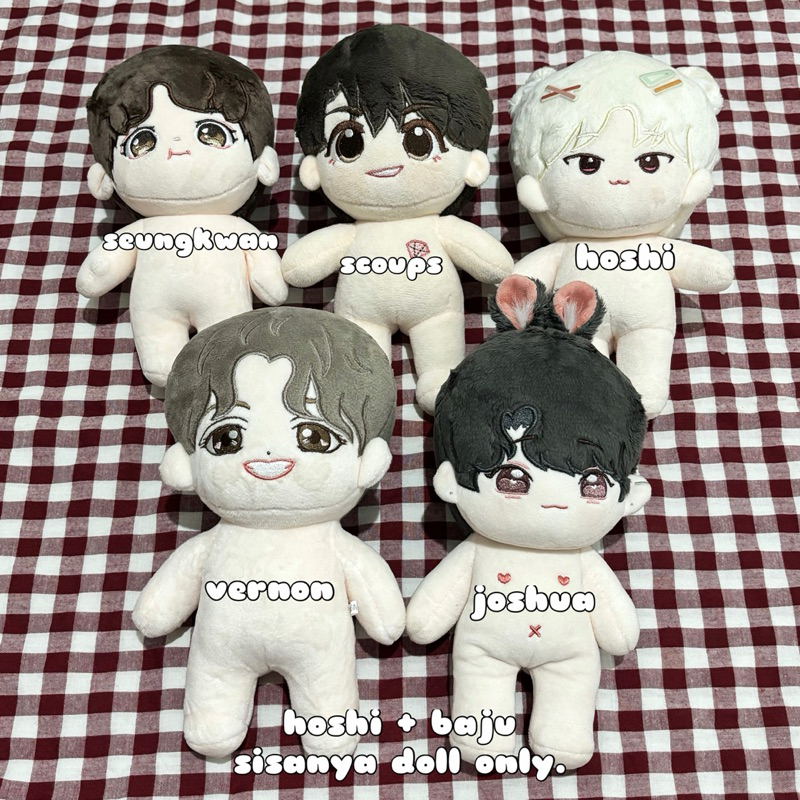 [READY] DOLL SVT SEVENTEEN 20CM HOSHI SCOUPS JOSHUA VERNON SEUNGKWAN