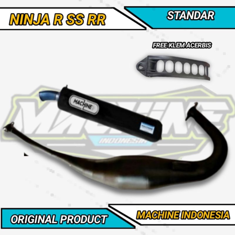 KNALPOT NINJA R SS RR COBRA MEDIUM BLACK SERIES ORIGINAL MACHINE BUKAN CMS RS1