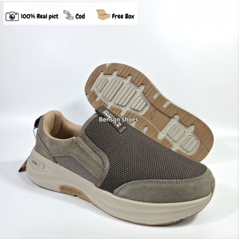 Skechers Ultra Go Goodyear/Sepatu Slip On Pria/Sepatu Skechers Pria