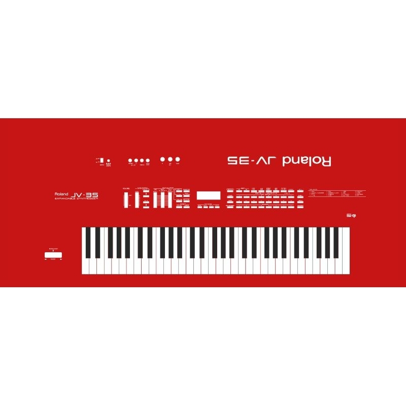 Sticker pelindung keyboard musik Roland jv35