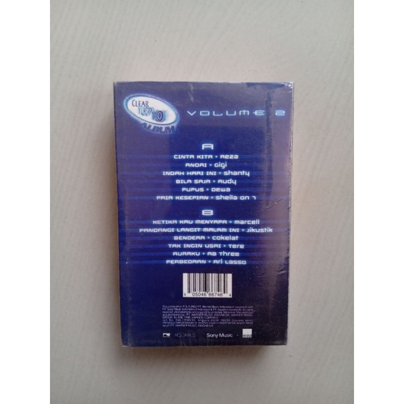 Kaset Pita Clear Top 10 - Vol. 2 (segel)