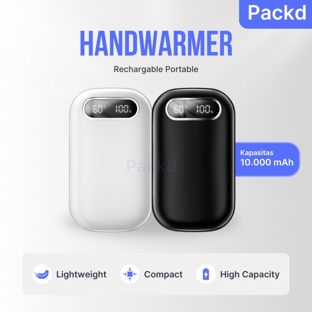 KODE T7W Penghangat Tangan Travel Elektrik  Rechargable Portable Hand Warmer  Handwarmer portable