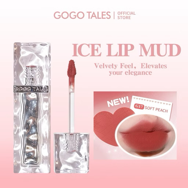 GOGO TALES Ice Lipmud Lip Matte Velvet Lipstick Tahan Lama Liptint