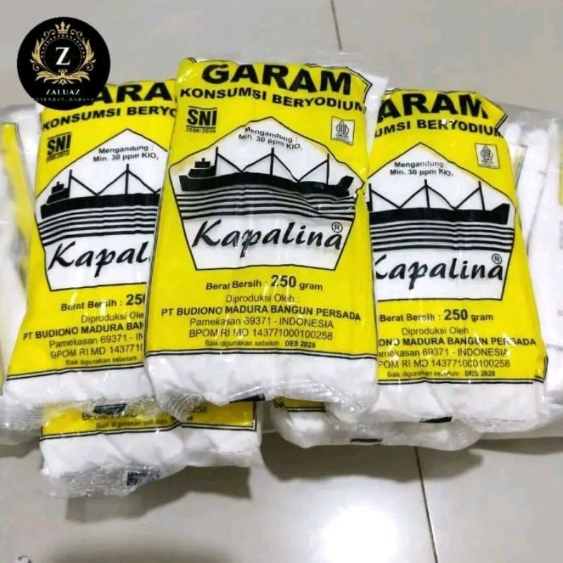 

[6 BUNGKUS] GARAM BESAR 250 GR GARAM DAPUR/GARAM MAKANAN BERAT BERSIH PERBUNGKUS 250 GRAM JUMBO