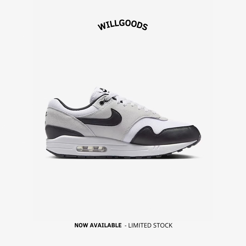 Nike Air Max 1 Essential White Pure Platinum Black Original Resmi