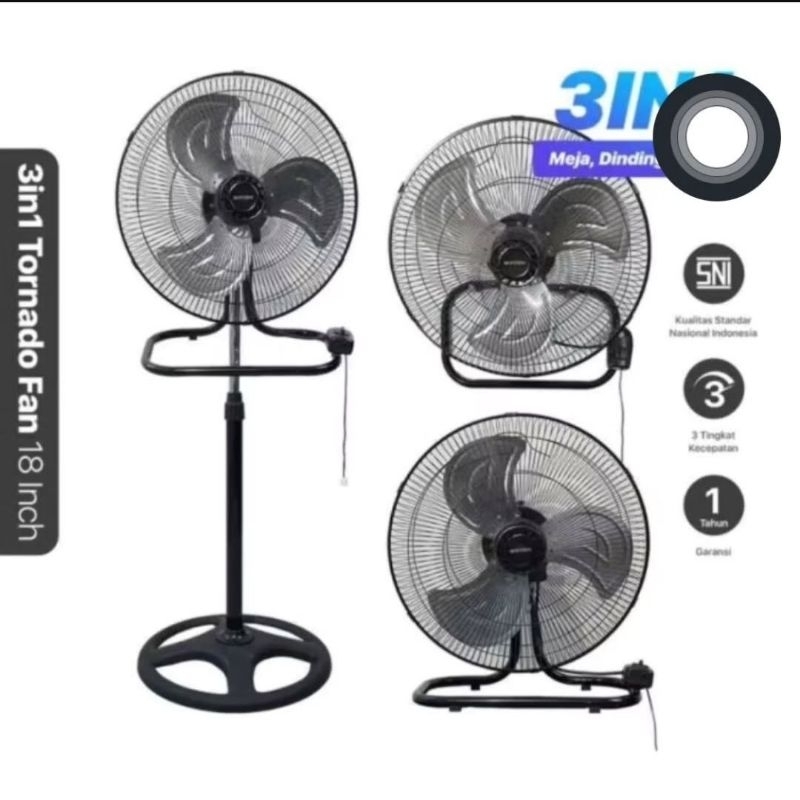 Kipas angin Stainless18 inch Berdiri duduk & dinding