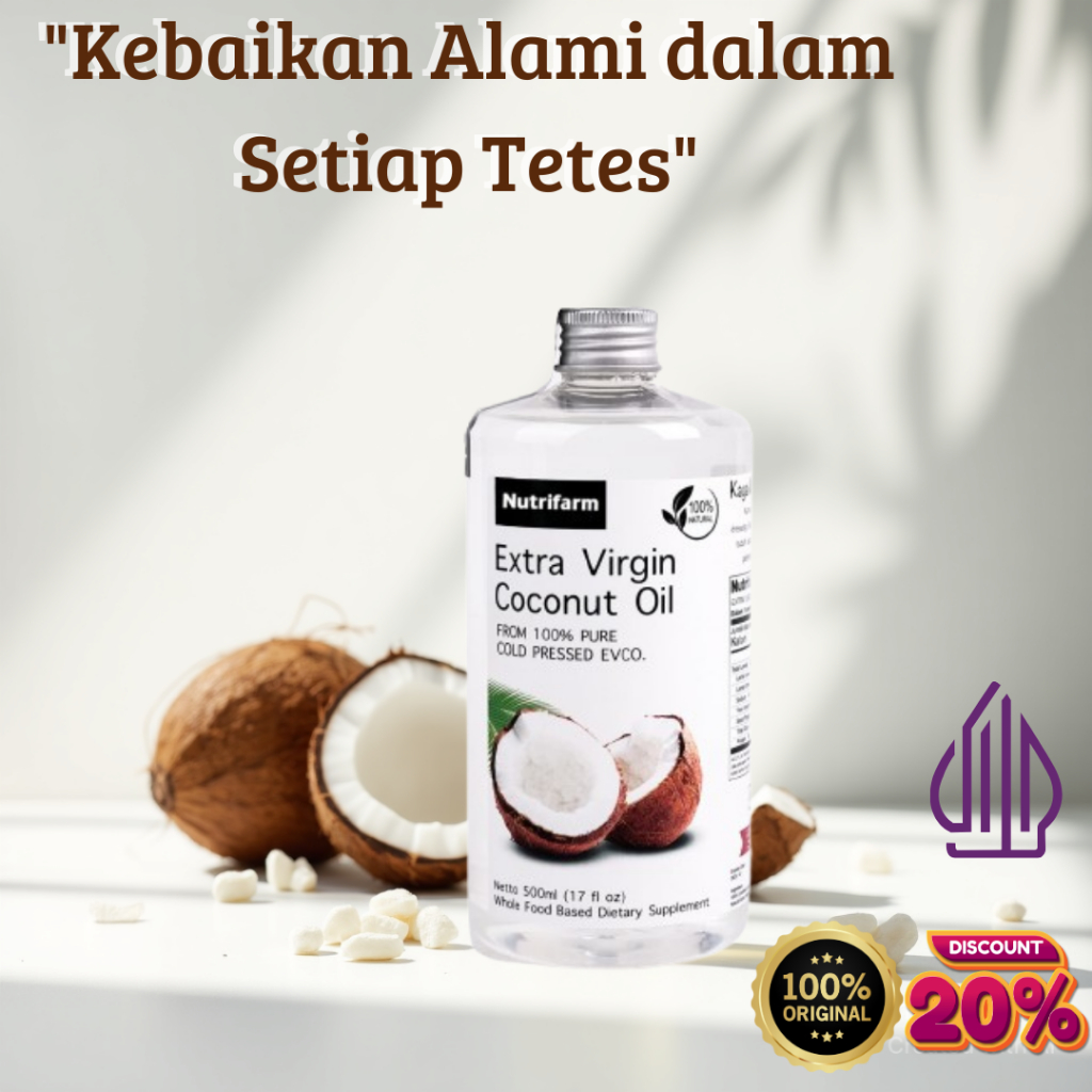 

Vco Minyak Kelapa Murni Minyak Virgin coconut Oil KelapaOriginal Nutrifarm 500 Ml