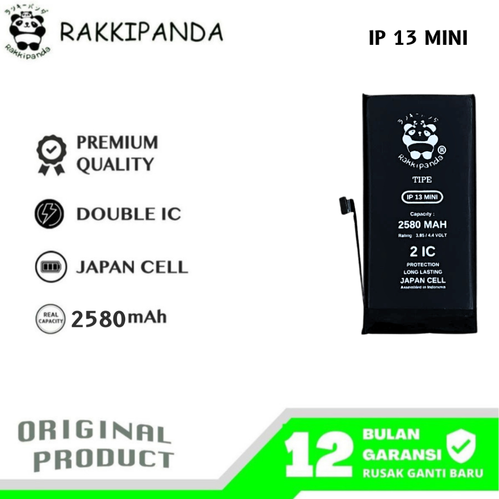 RakkiPanda - iP 13 Mini Batre Batrai Baterai