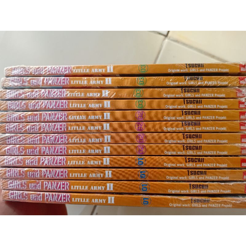 komik girls and panzer little army ll full set 1-3 segel