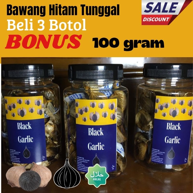 Bawang Hitam Tunggal Black Garlic Jos Fermentasi Bawang Putih Tunggal
