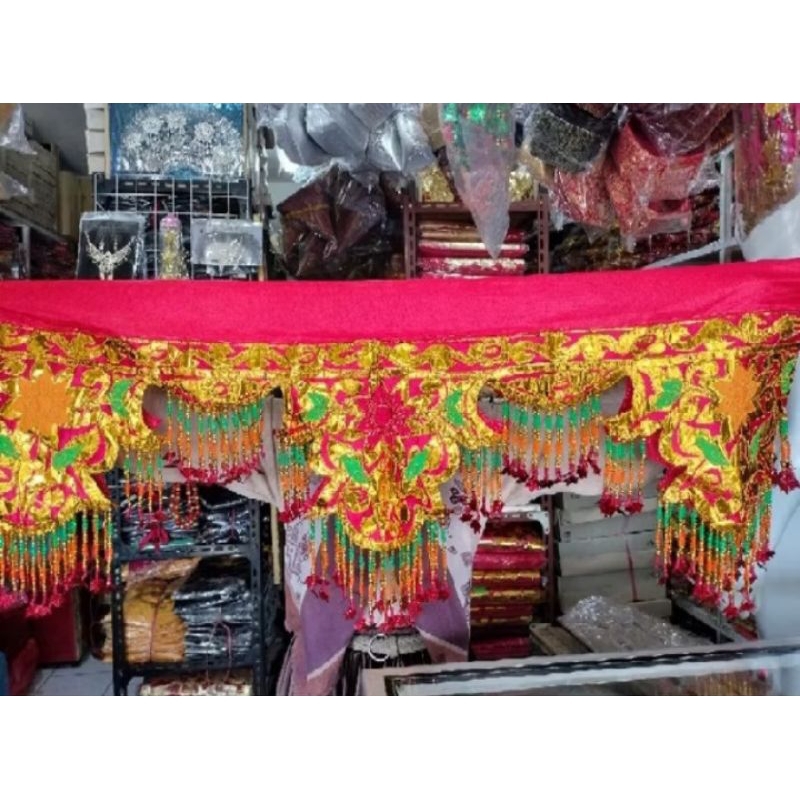 ondas kalubai/tirai dinding runcing/hiasan pelaminan/hiasan dinding