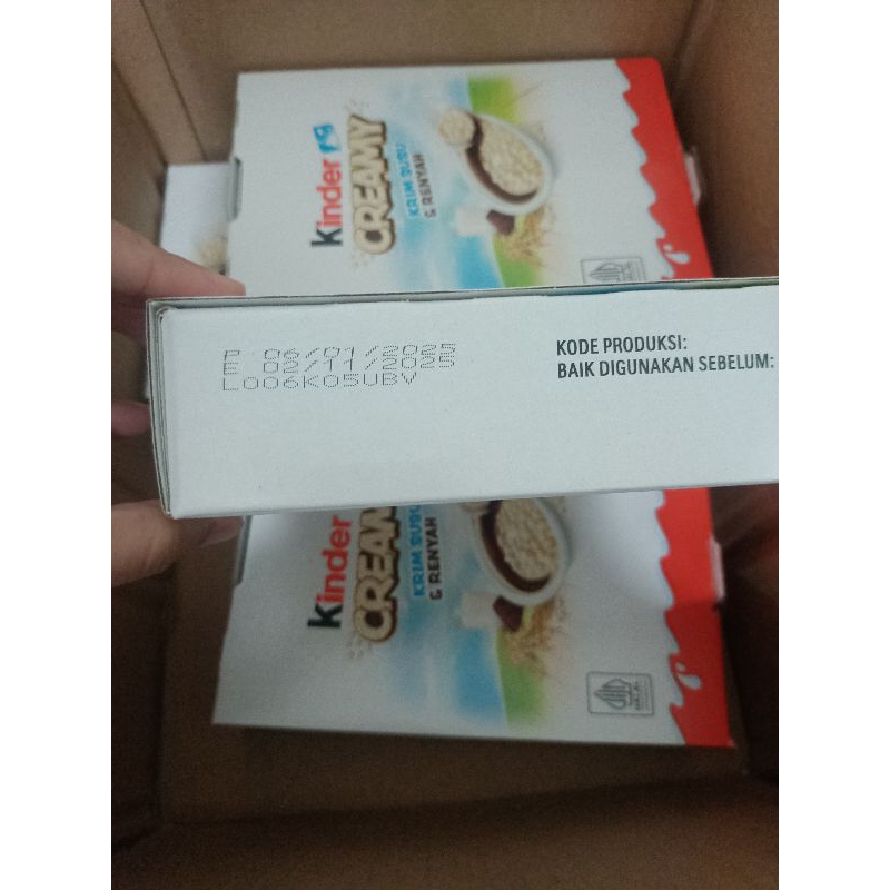 

RK60 1 BOX KINDER CREAMY ISI 12PCS (EXP NOVEMBER 2025)