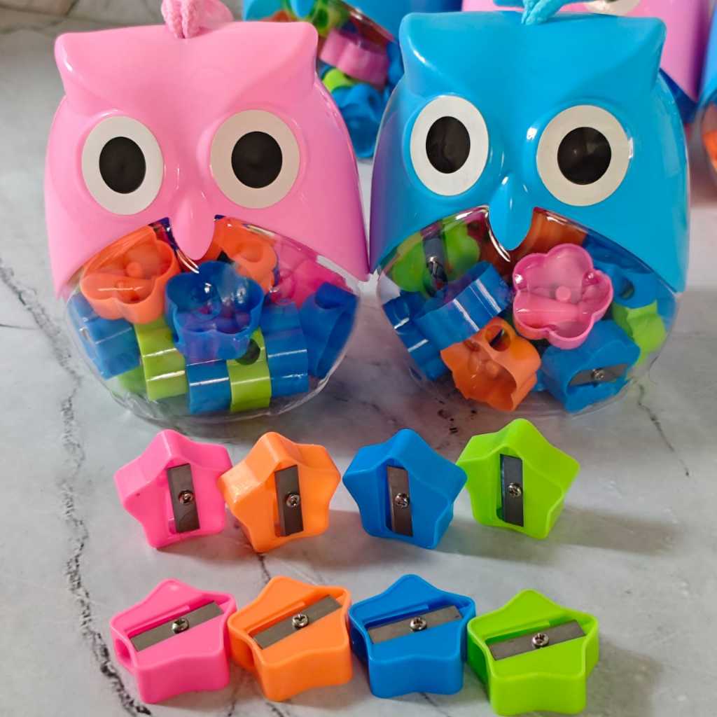 

ECER ( 1 PCS ) Ongotan Rautan Pensil Serutan Toples Motif Karakter Lucu