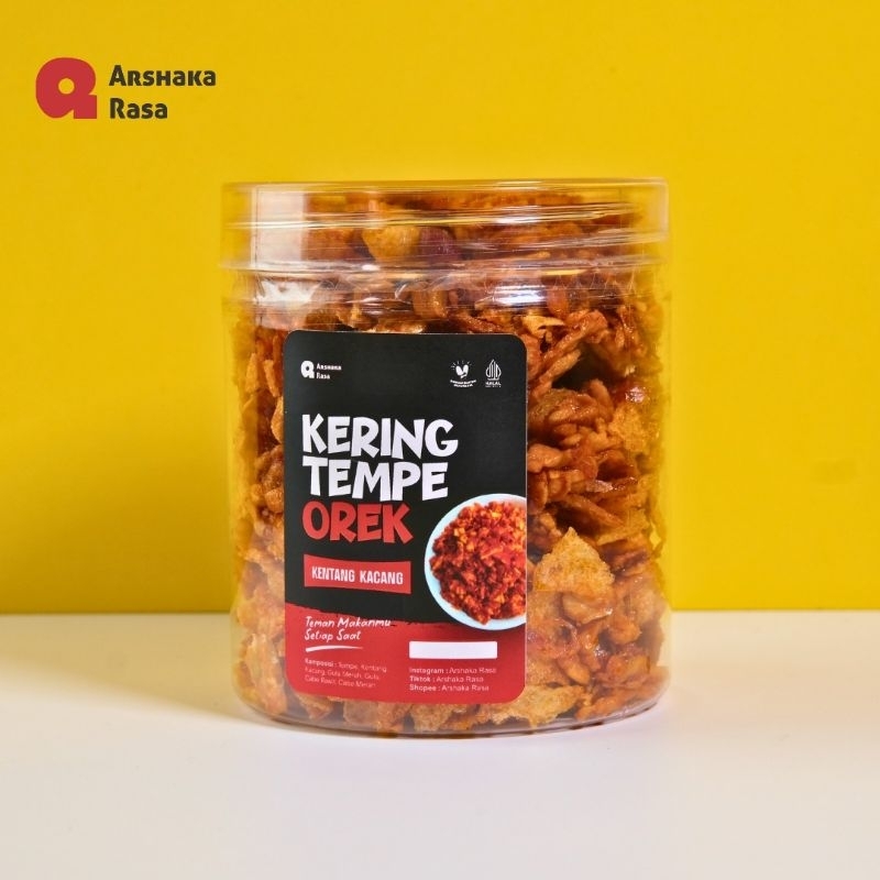 

Kering Tempe Orek Tempe Pedas Manis - Tanpa Bahan Pengawet Halal 250g Arshaka Rasa