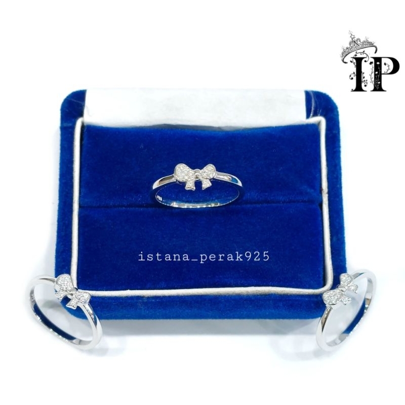 CINCIN PERAK ASLI SILVER 925 LAPIS EMAS MODEL VITA PERMATA- PERAK ASLI ADA SURAT