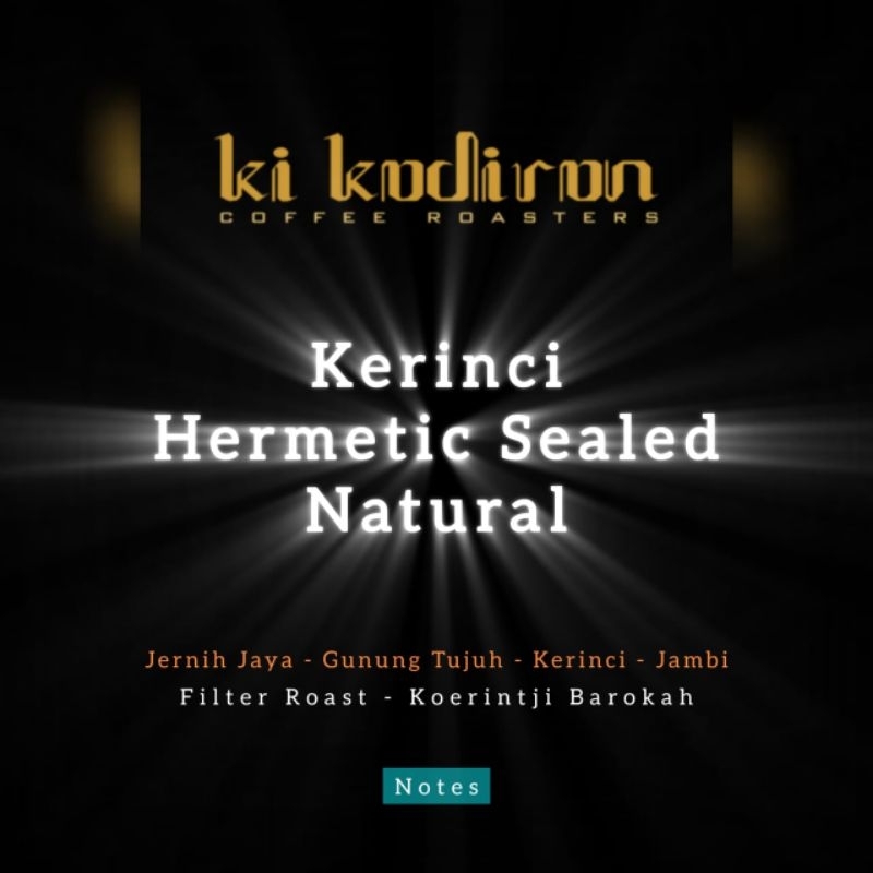 

Kopi Arabica Kerinci Hermetic Sealed Natural 100 Gram