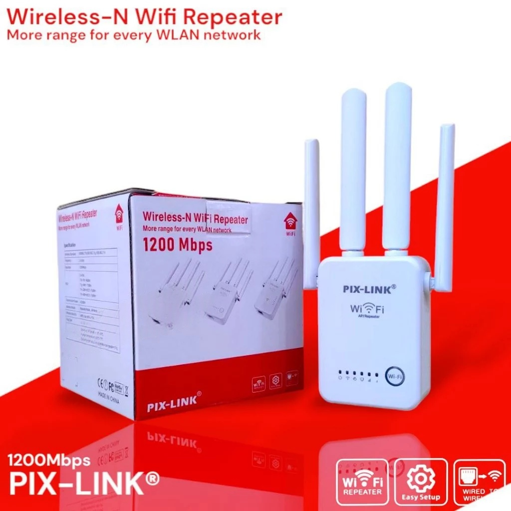 PIX-LINK Wireless WIFI Repeater 1200 Mbps AP & Repeater 1200 Mbps