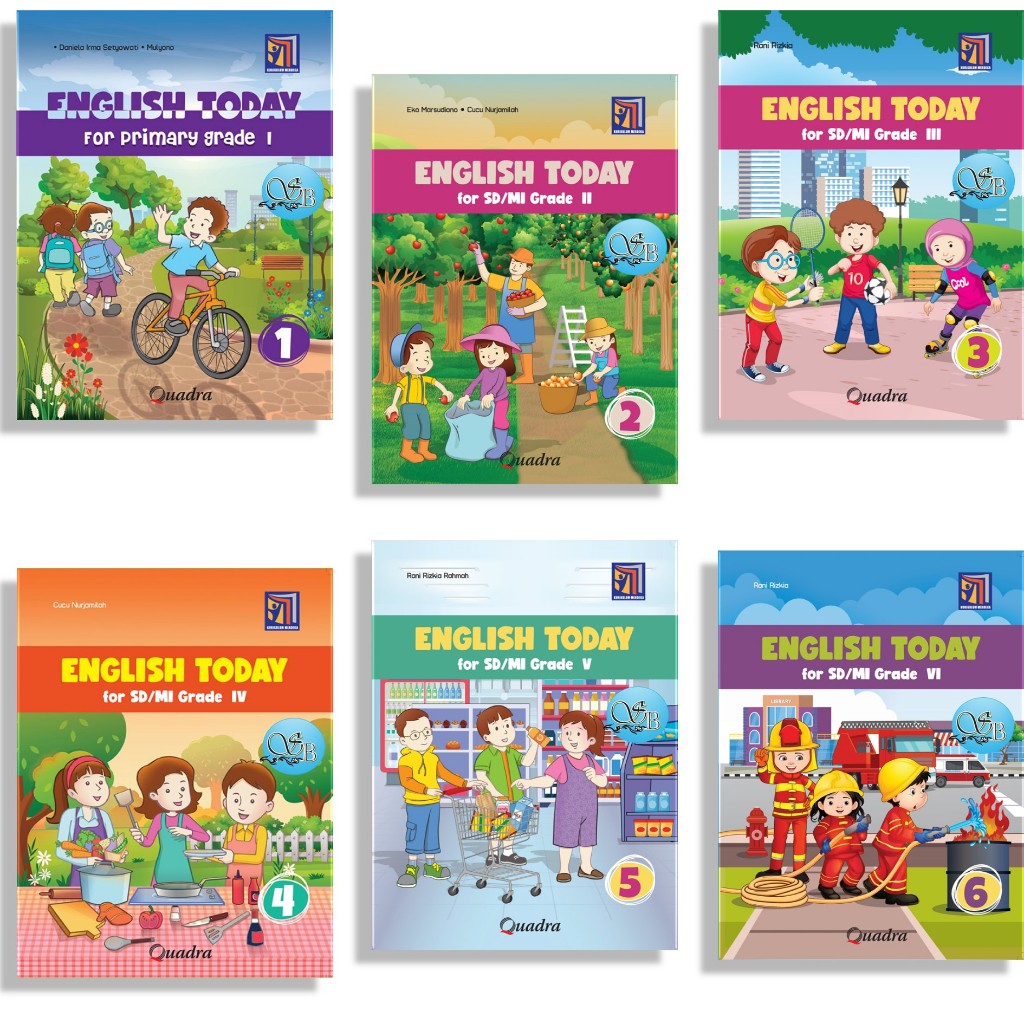 [Penerbit Quadra] English Today Kelas 1,2,3,4,5, & 6 Kurikulum merdeka