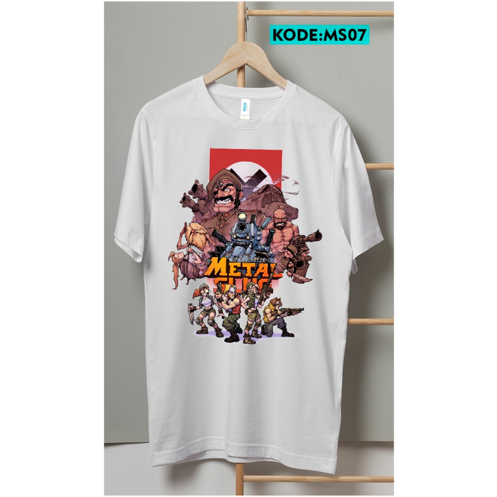Kaos metal slug game jadul tshirt katun premium ms7
