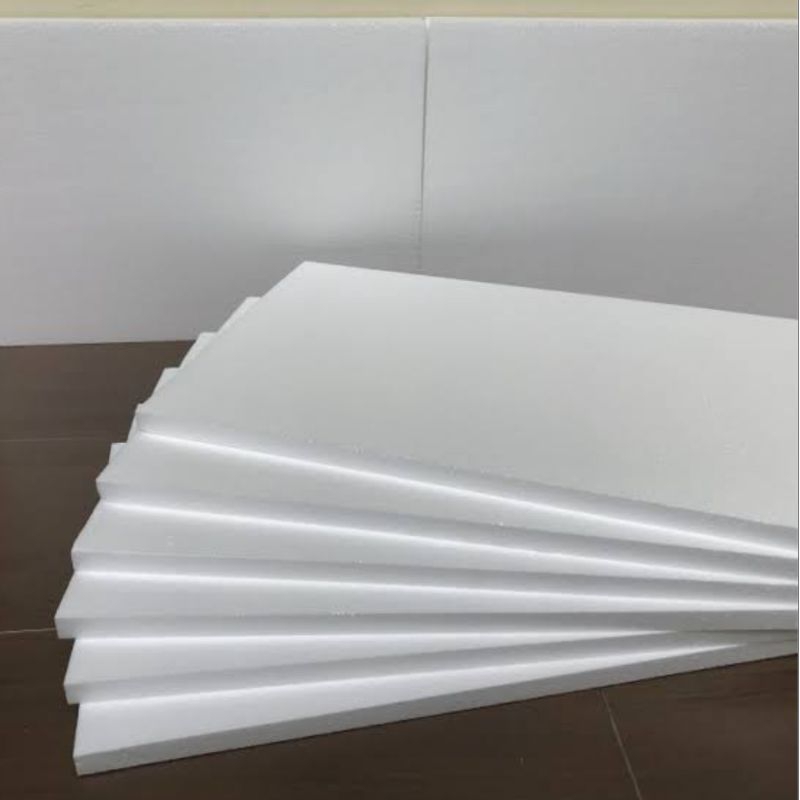 

D (D13) PAPAN STEROFORM GABUS LEMBARAN TEBAL 4 CM UKURAN 100 X 50X4 CM KUALITAS MEDIUM