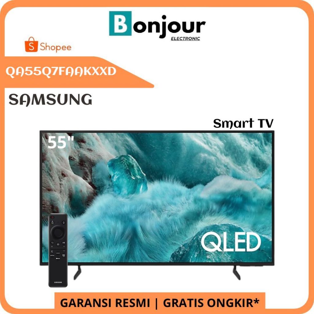 QLED TV Samsung QA55Q7FAAKXXD Smart Tv 55 Inch Samsung 55Q7F 4K UHD QLED