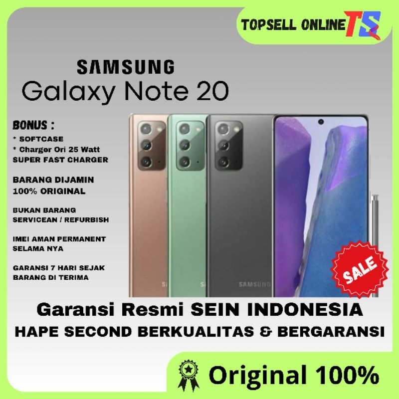 Samsung Galaxy Note 20 | Note 20 Ultra Second Original Resmi Sein