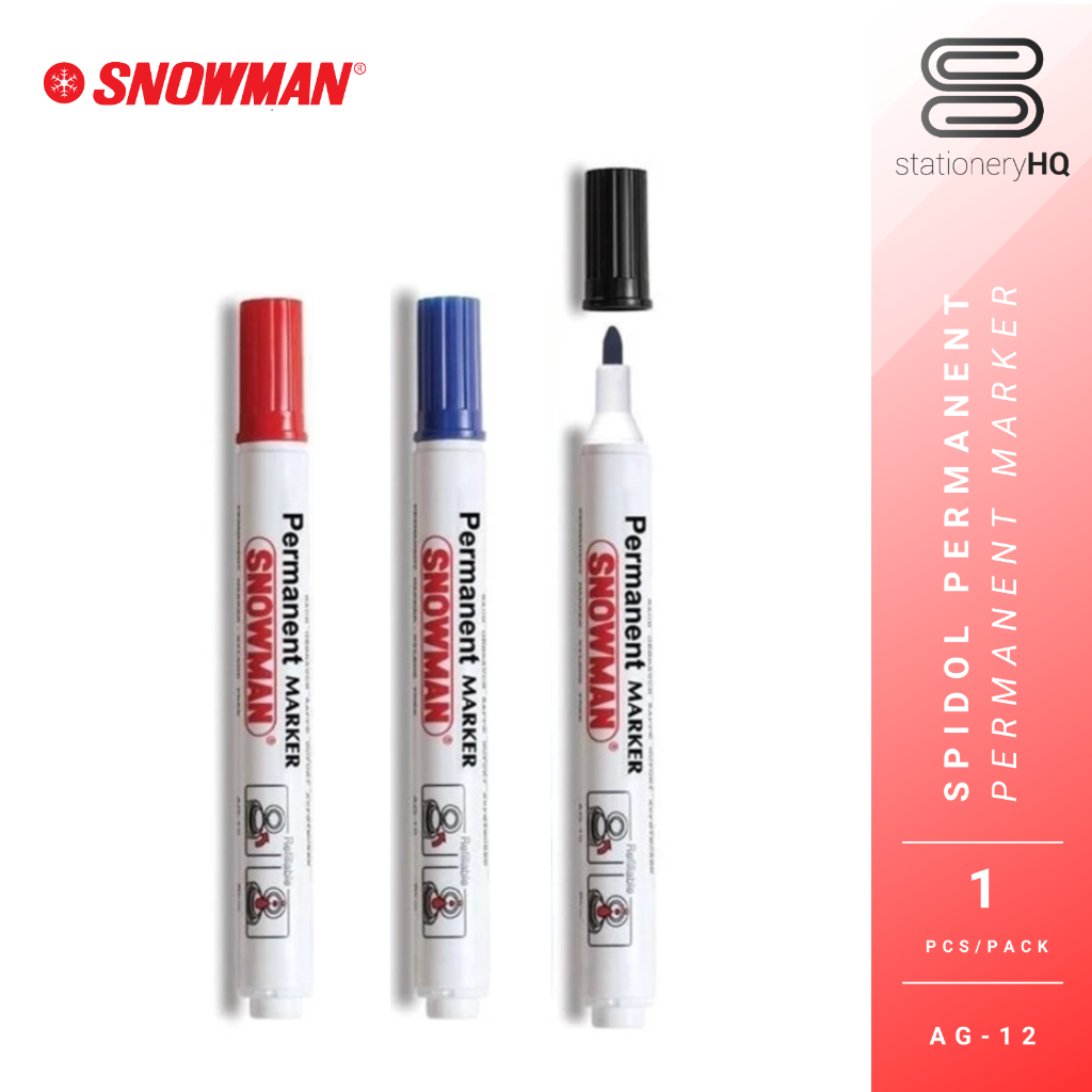 

Snowman Spidol Permanent Marker AG 12