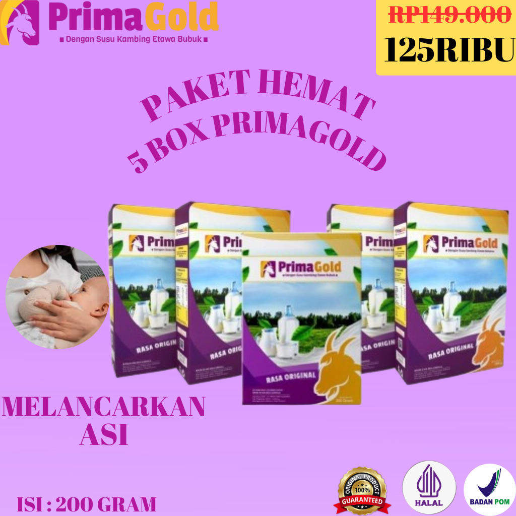 

5 Box Susu Bubuk Herbal Primagold Aman Untuk Ibu Menyusui Dapat Melancarkan ASI