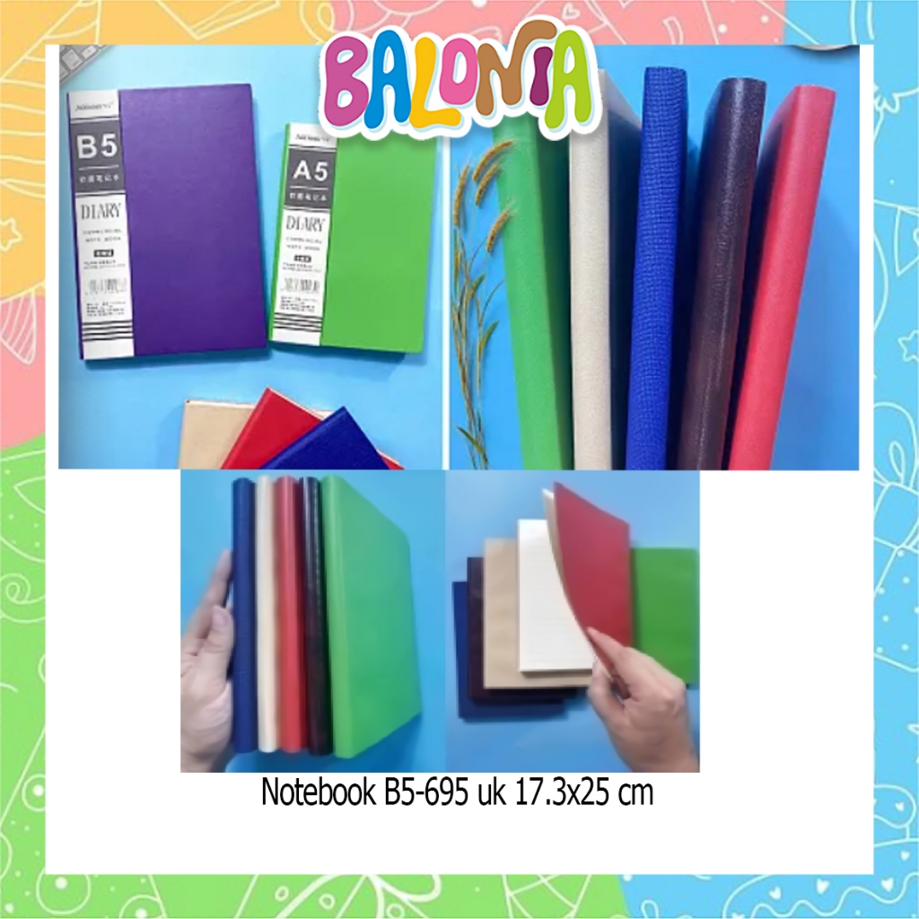 

Buku Catatan Warna B5, notebook, buku diary, notes