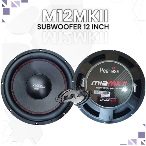 subwoofer mobil 12 inch peerless m12mk2 double coil by cello technology berkualitas